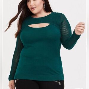Torrid mixed stitch sweater